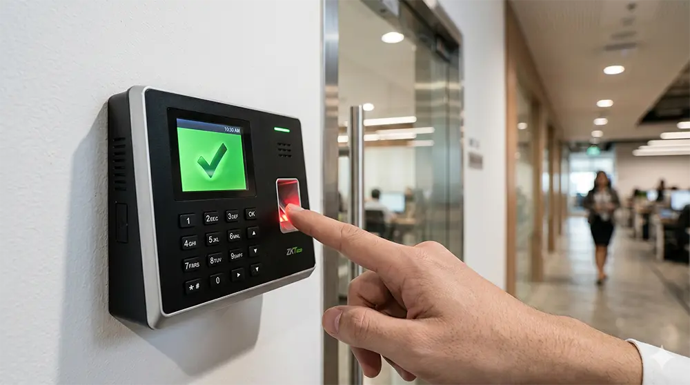 Akses kontrol terpasang di kantor di Indonesia