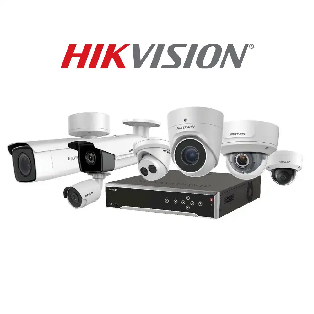 Logo dan pilihan produk kamera CCTV dari Hikvision