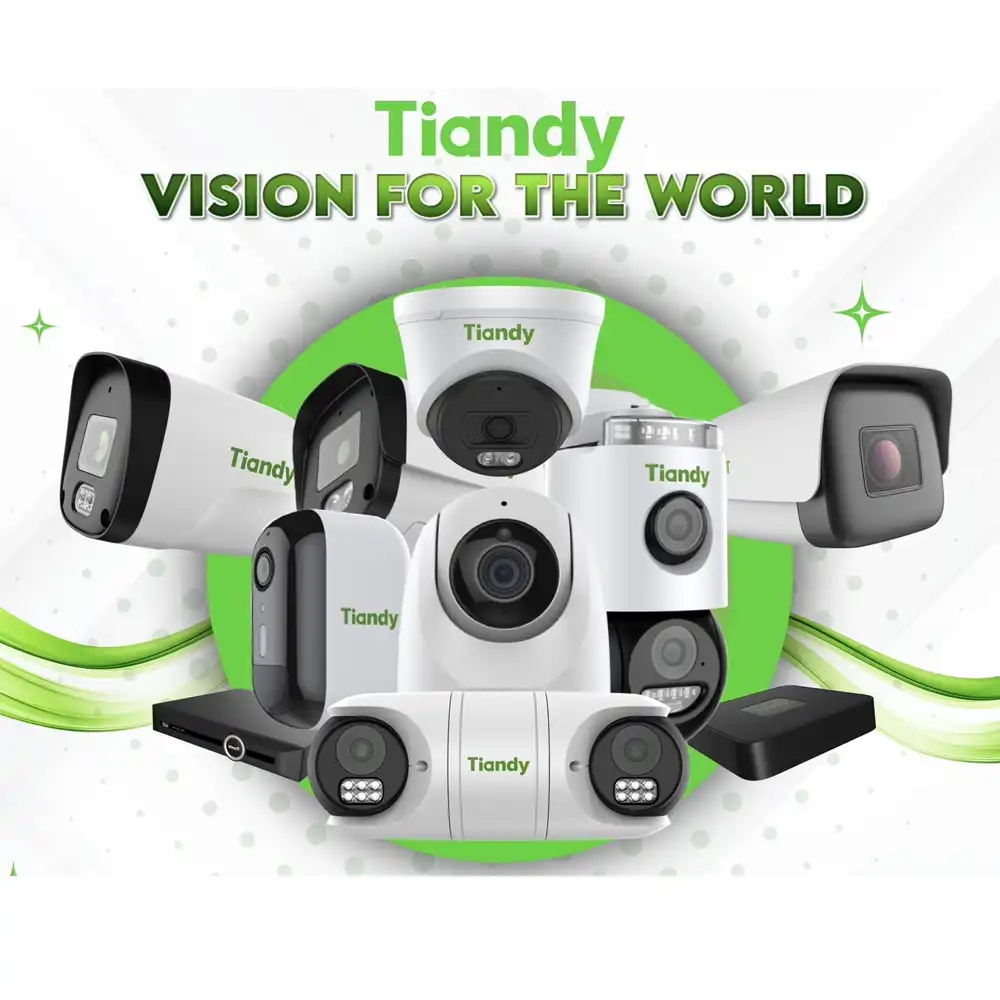 Logo dan jajaran produk IP Camera CCTV dari Tiandy