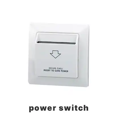 Energy saver switch yang aktif dengan kartu kunci hotel