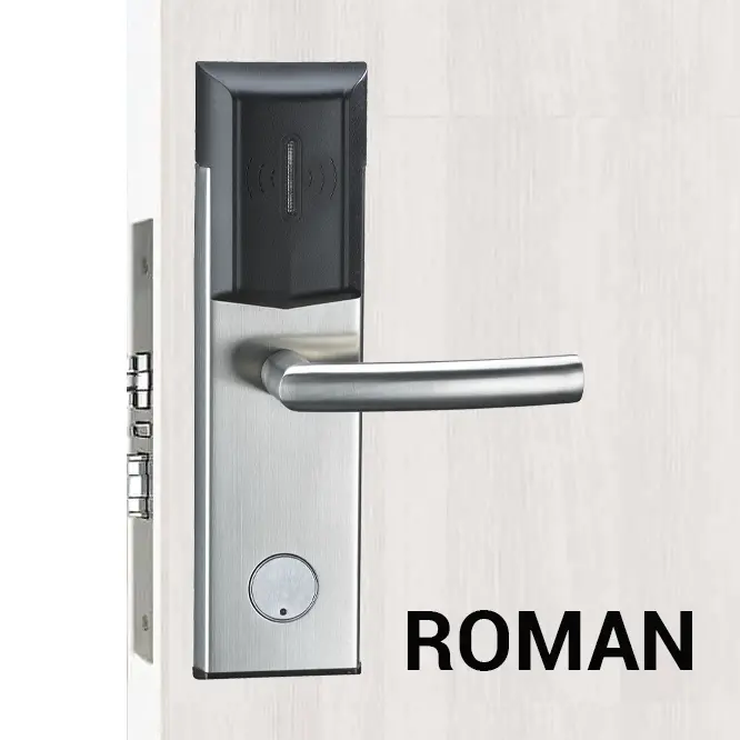 Model Kunci Pintu Hotel Stedy tipe Roman warna silver