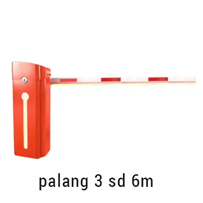 Palang parkir otomatis MX80 terpasang di pintu masuk