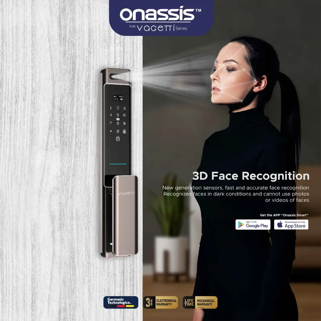 Smart Lock Onassis V80 Pro dengan kamera dan layar