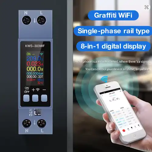 Smart Energy Meter WiFi Monitoring kWh